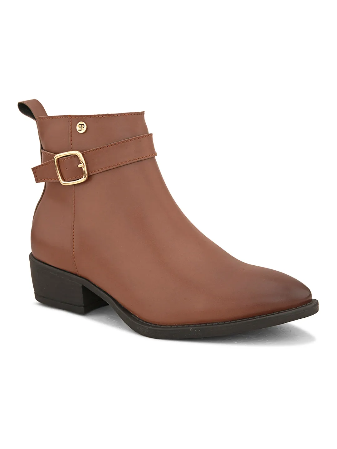EL PASO Women Faux Leather Casual Chelsea Boots