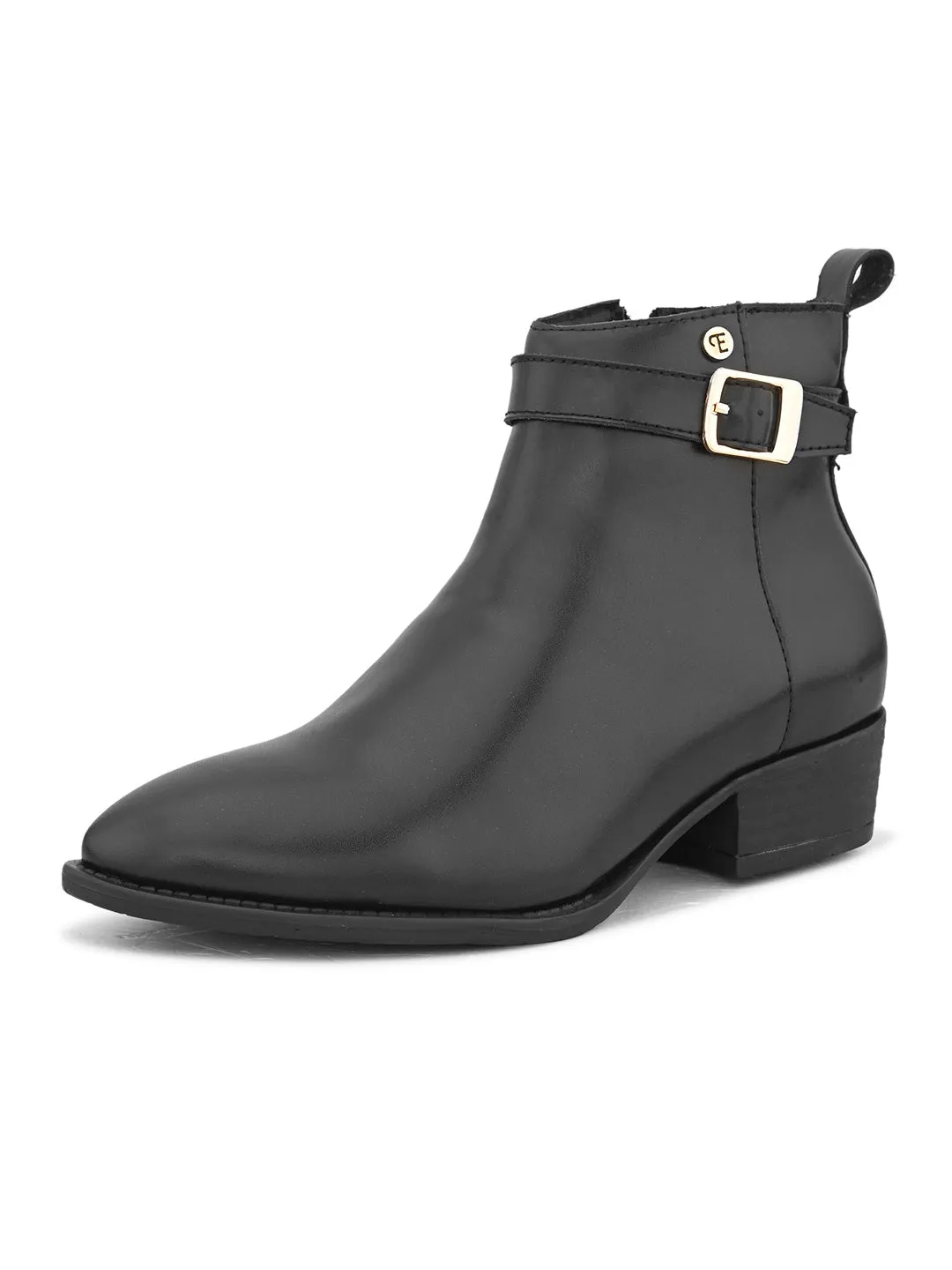 EL PASO Women Faux Leather Casual Chelsea Boots