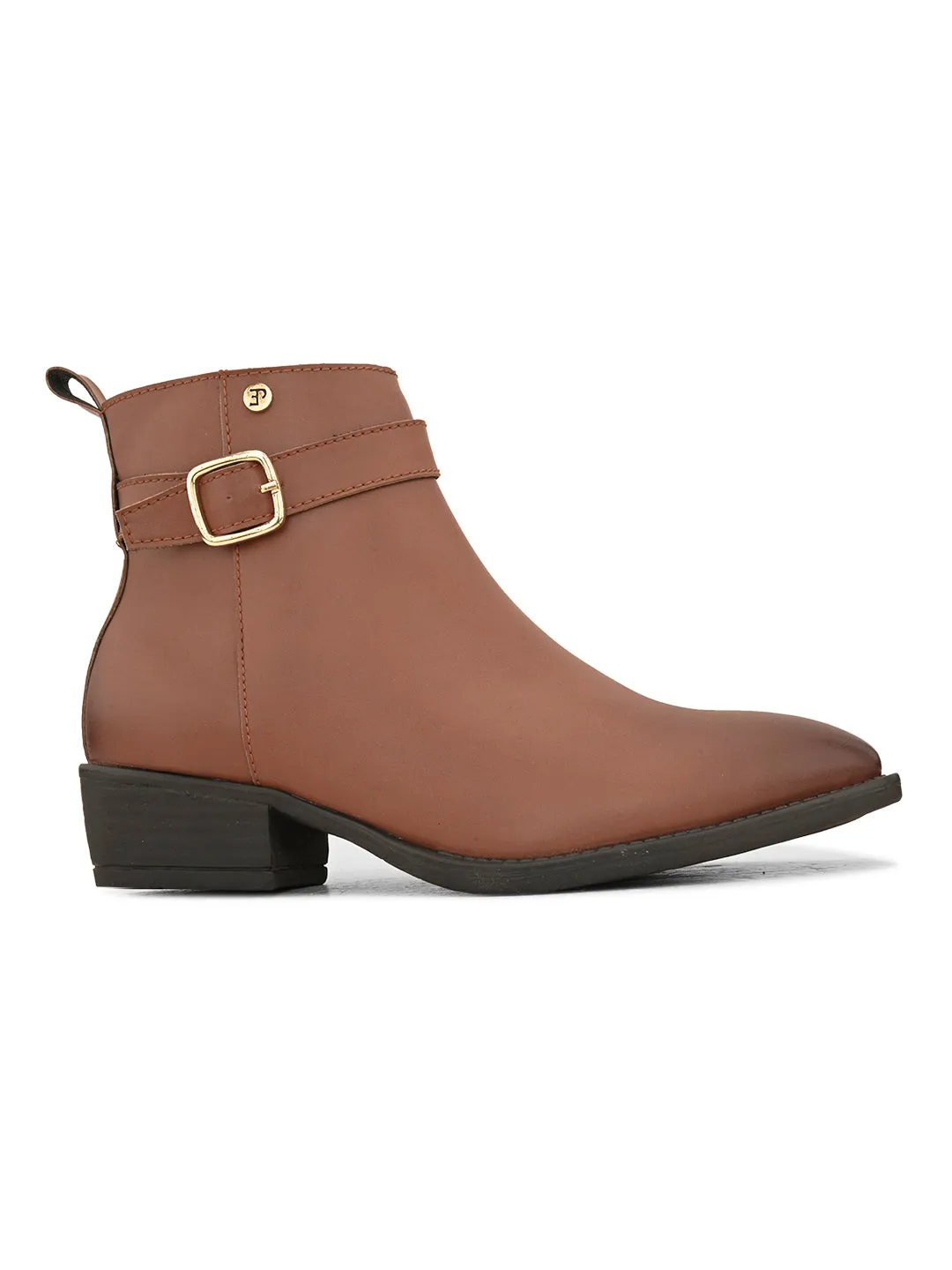 EL PASO Women Faux Leather Casual Chelsea Boots