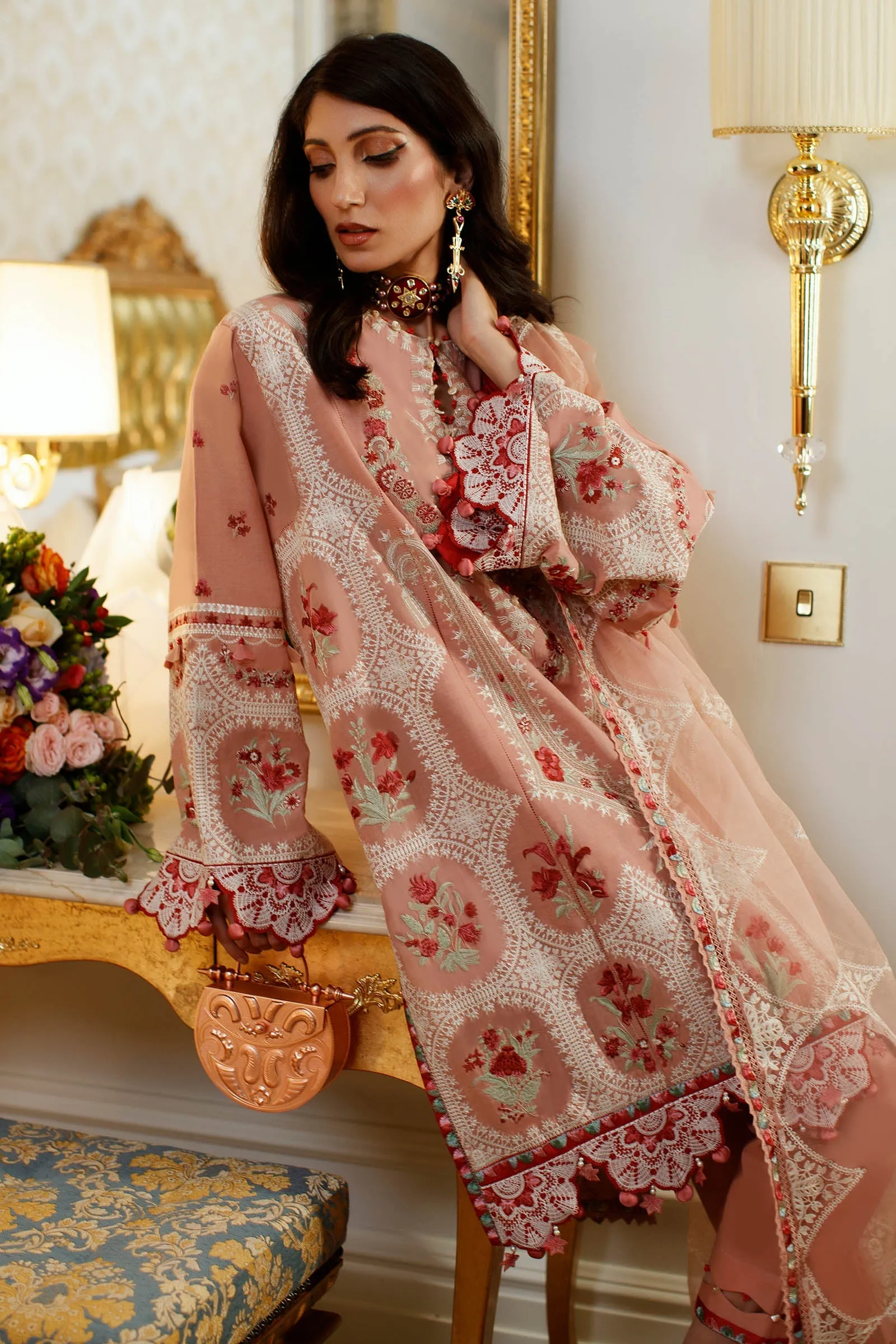 EL22-01 A (LARA) | Elan Lawn 2022 | Unstitched Embroidered Lawn Suit