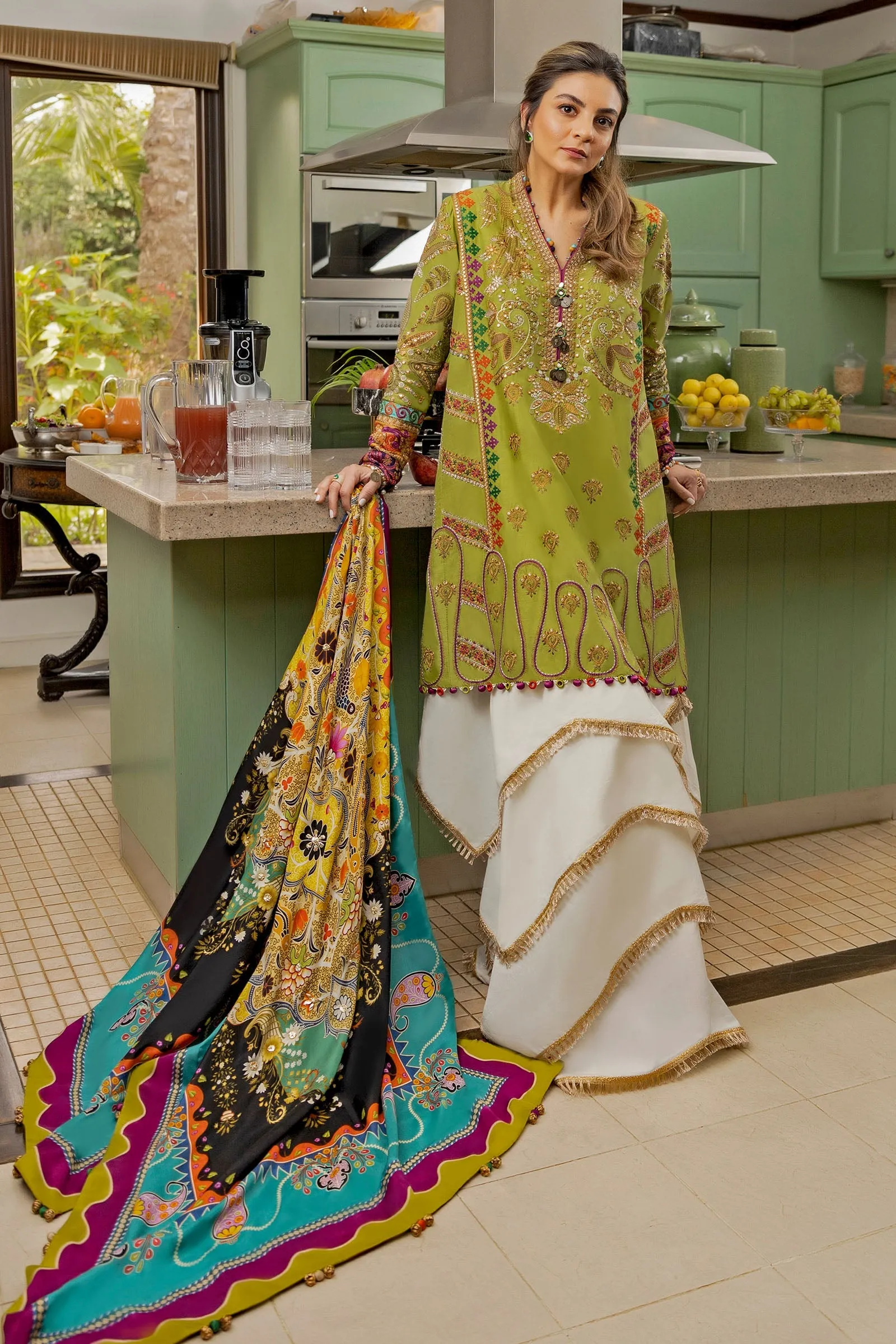 EL22-04 B (MAHROSH)  | Elan Lawn 2022 | Unstitched Embroidered Lawn Suit