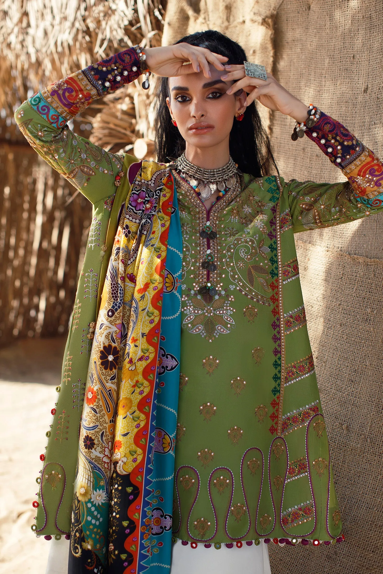 EL22-04 B (MAHROSH)  | Elan Lawn 2022 | Unstitched Embroidered Lawn Suit
