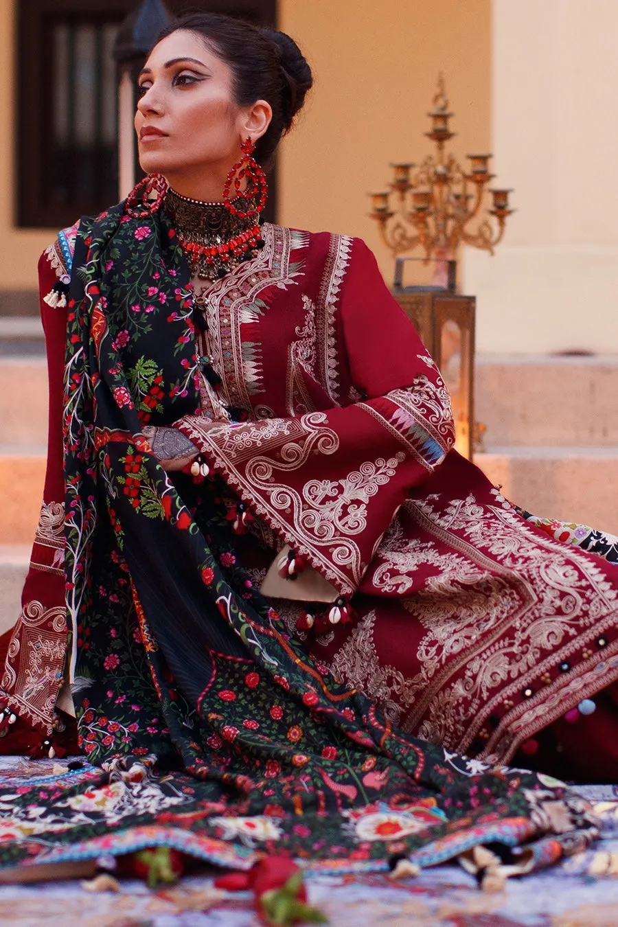EL22-10 B (SHERINE)  | Elan Lawn 2022 | Unstitched Embroidered Lawn Suit