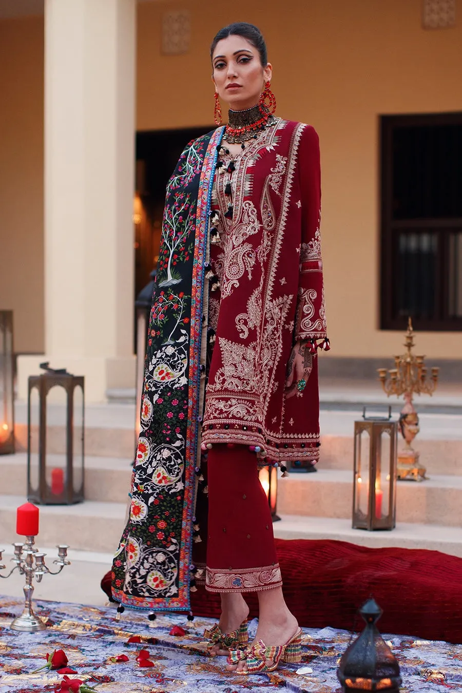 EL22-10 B (SHERINE)  | Elan Lawn 2022 | Unstitched Embroidered Lawn Suit