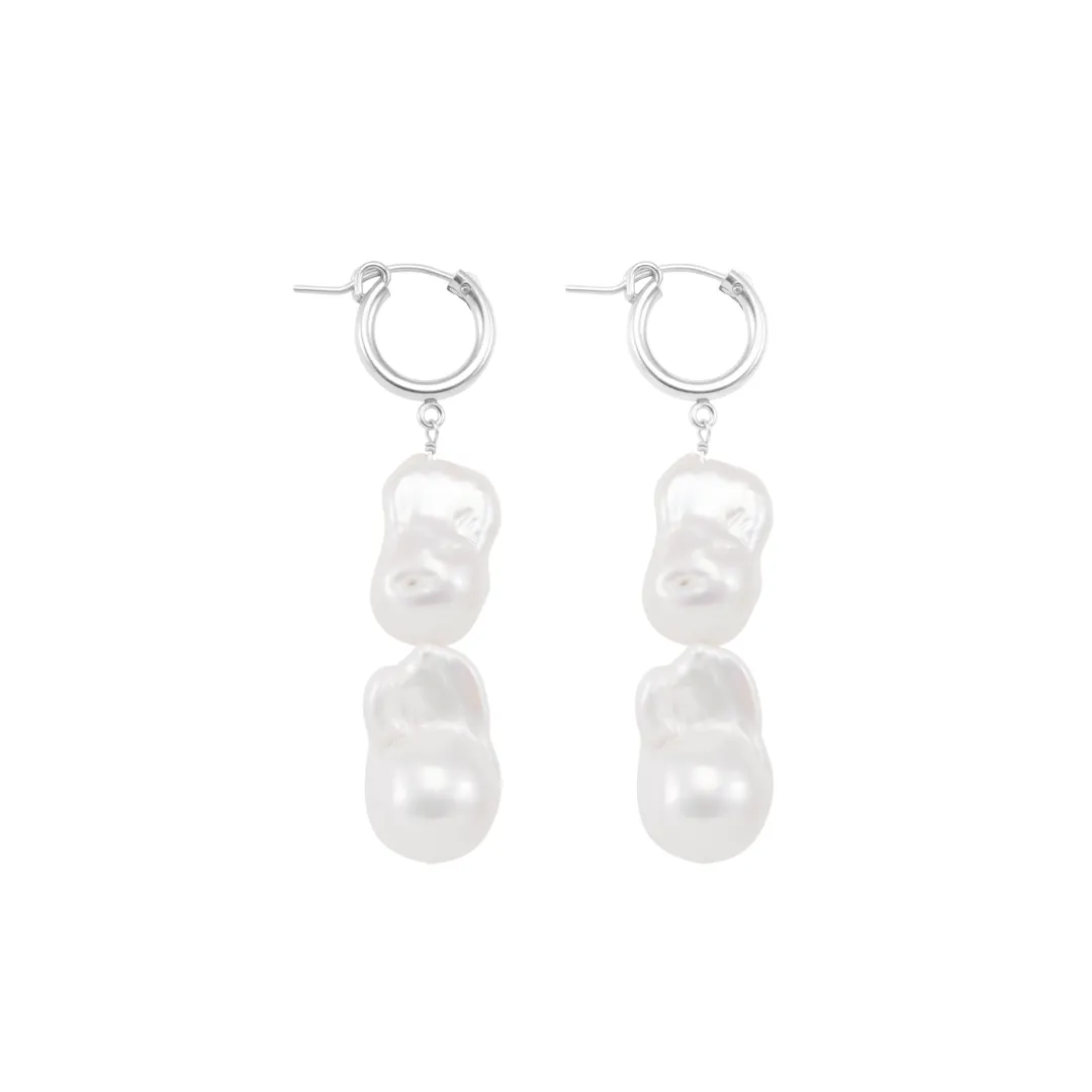 Elaine Earrings - Silver