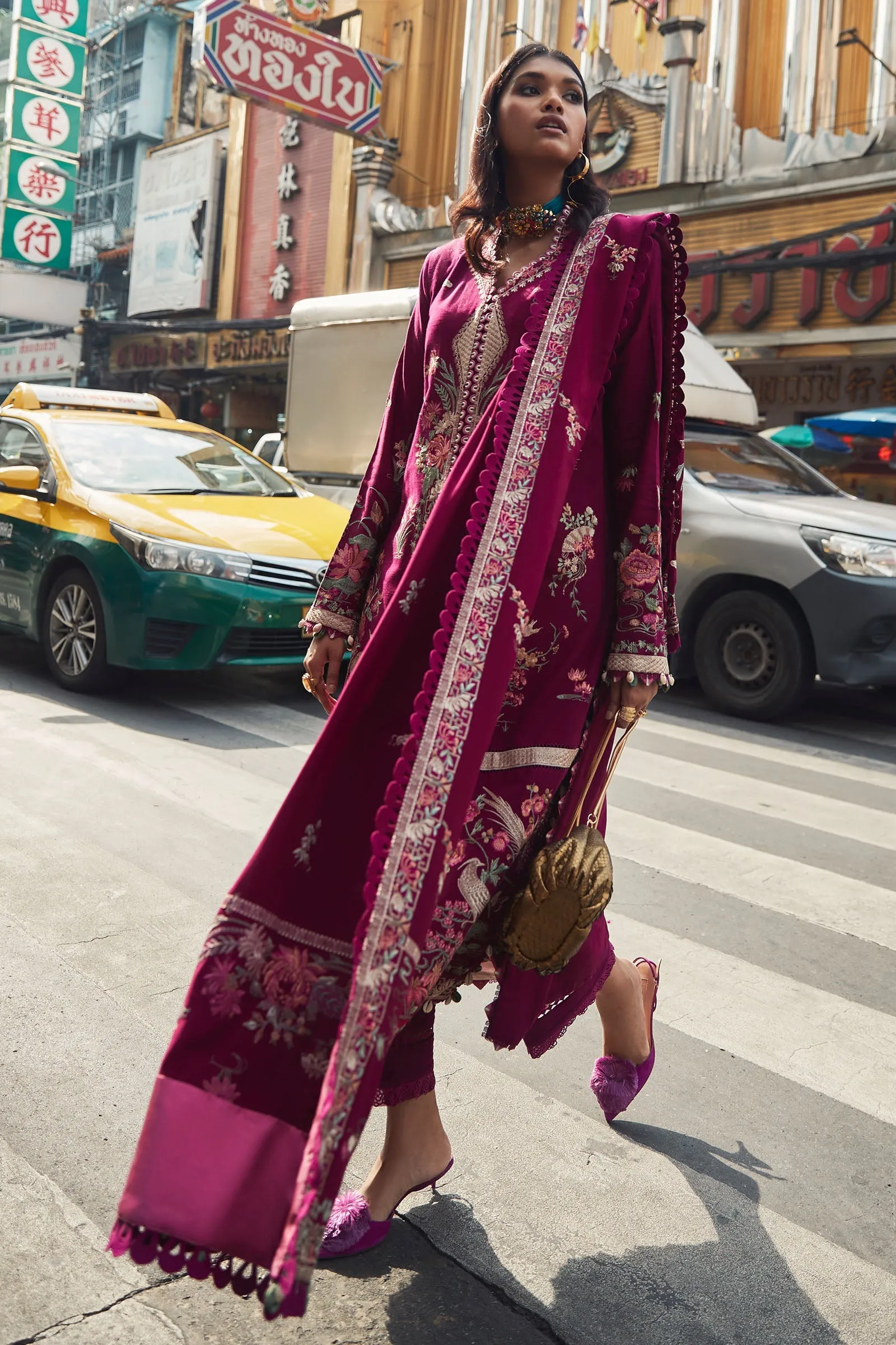 ELENA (EW22-07) | Elan Winter Embroidered Collection | Unstitched Slub Khaddar Suits