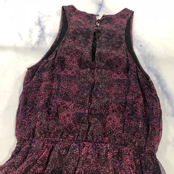 Ella Moss Purple Silk Enchantress Sleeveless Dress
