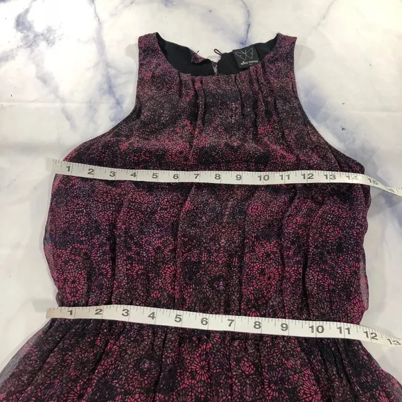 Ella Moss Purple Silk Enchantress Sleeveless Dress