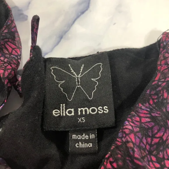 Ella Moss Purple Silk Enchantress Sleeveless Dress