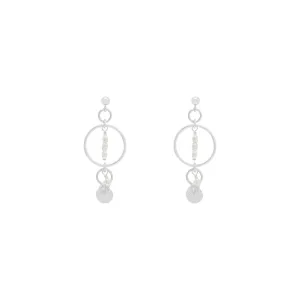 Elsa Freshwater Pearl Earrings - Silver