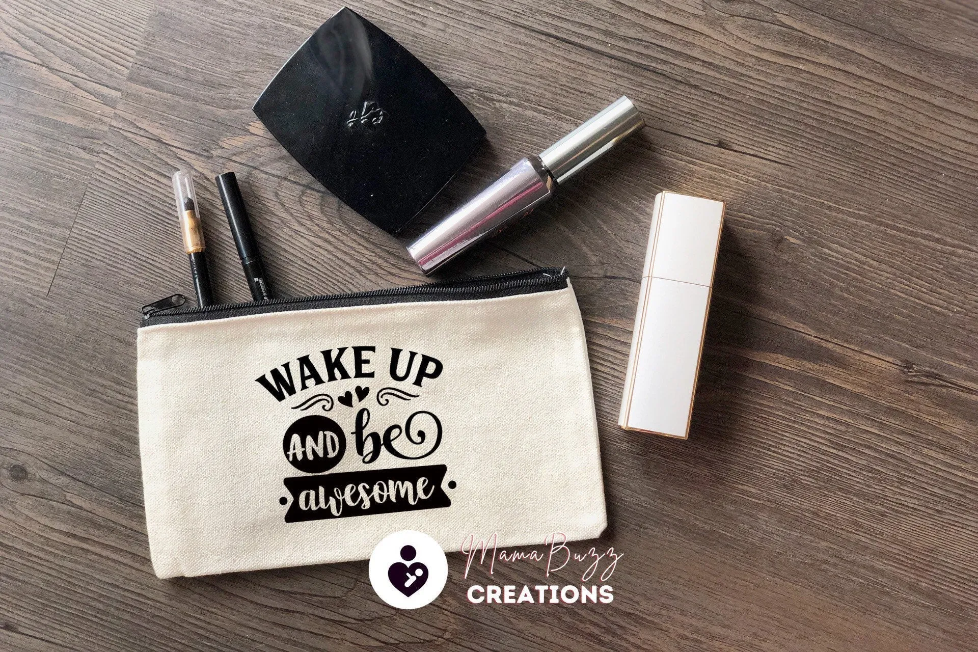 Embrace your imperfections,Makeup bag,Makeup purse,Travel bag,Makeup bag organizer,Pencil case,Zipper Bag,Custom zipper bag,Canvas,Craft Bag