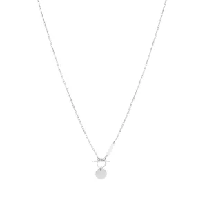 Engravable Darcie Pearl Necklace - Silver
