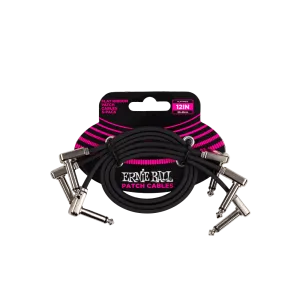 Ernie Ball 12" Flat Ribbon Patch Cables 3 pack