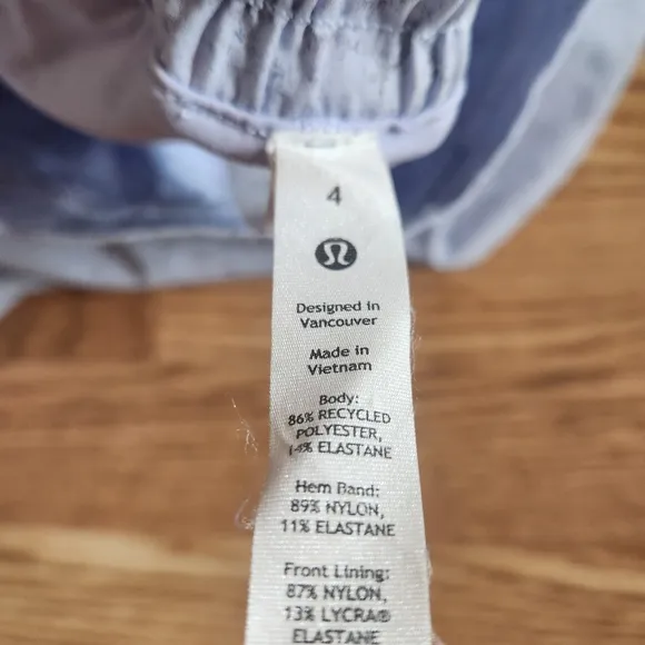 EUC Lululemon Hotty Hot Blue High-Rise Skort, Size 4