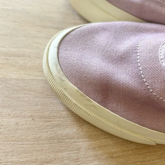 Everlane The Forever Lace Up Canvas Sneaker in Dusty Lavender Dip Ombre Dye