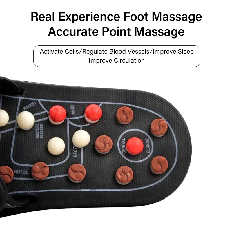 Feet Massage Slippers Foot Reflexology Acupuncture Therapy Massager