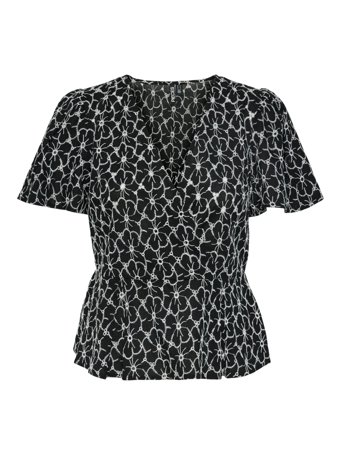 Felise top black white