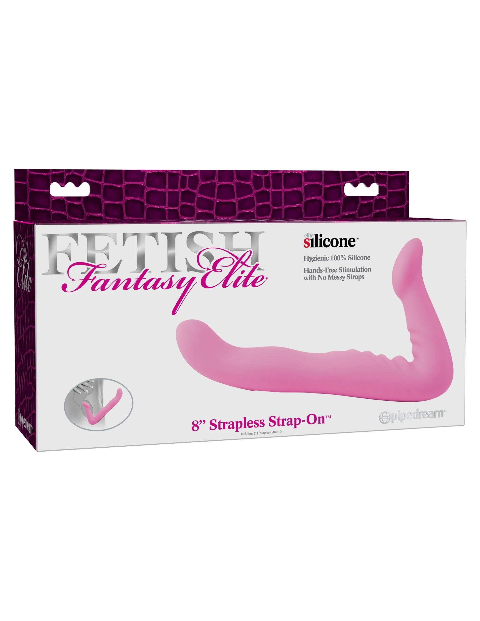 Fetish Fantasy Elite Strapless Strap On 8 Inch Pink