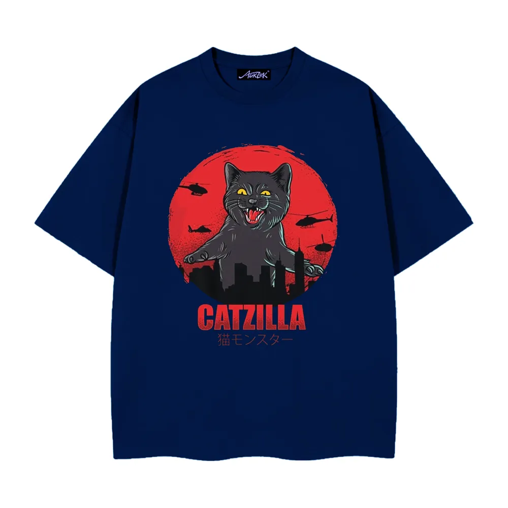 Fierce Oversized Cat T-Shirt