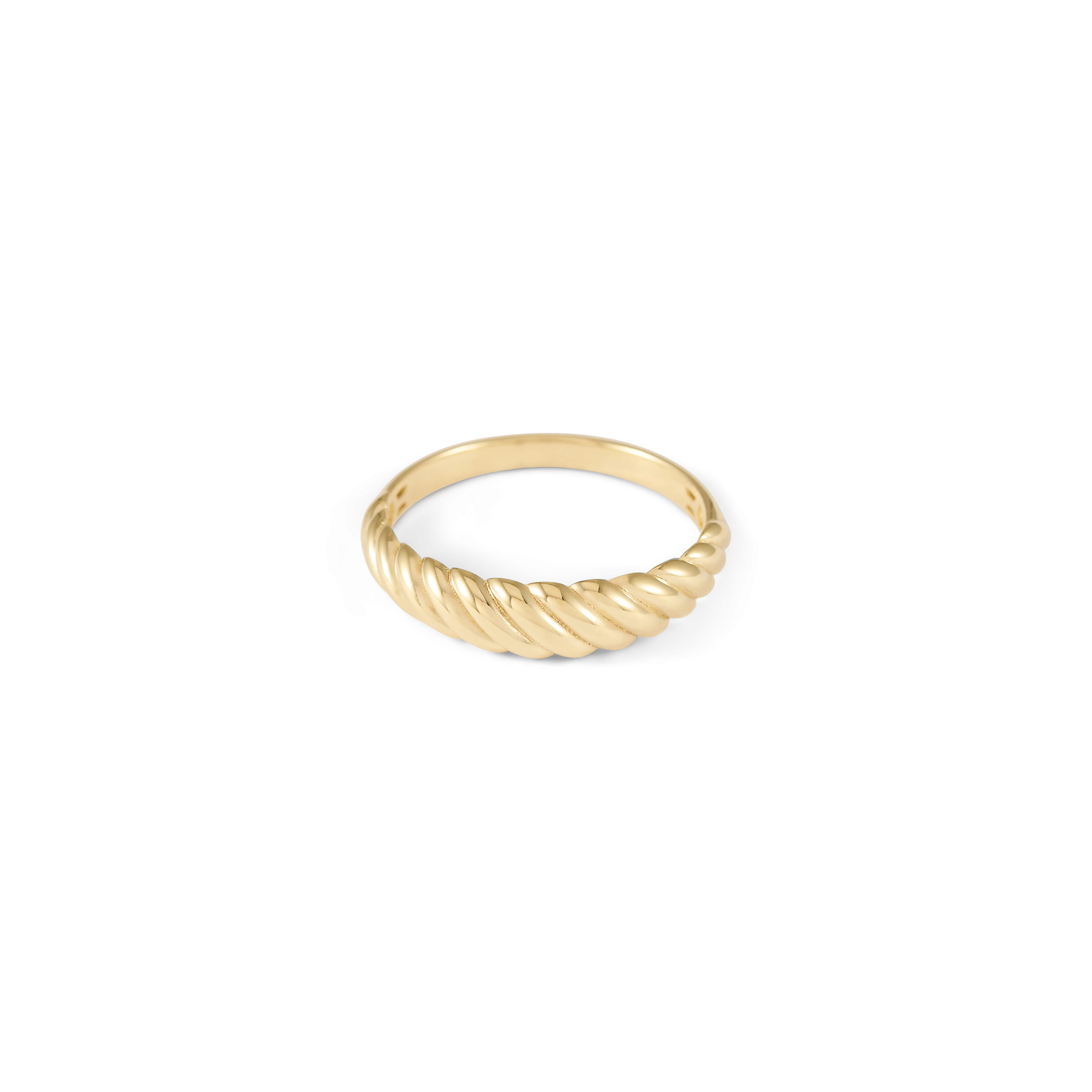 Fine Croissant Ring - Solid Gold