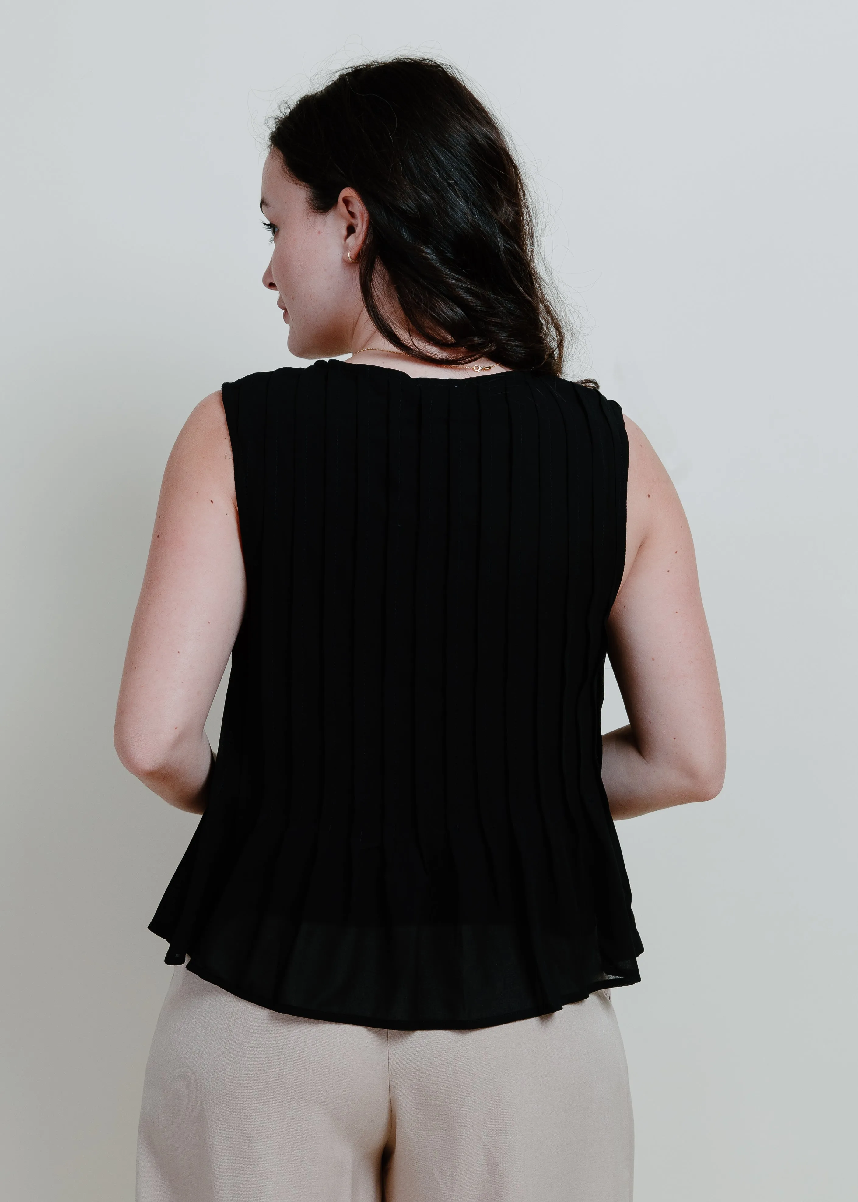 First Class Tie Top - Black