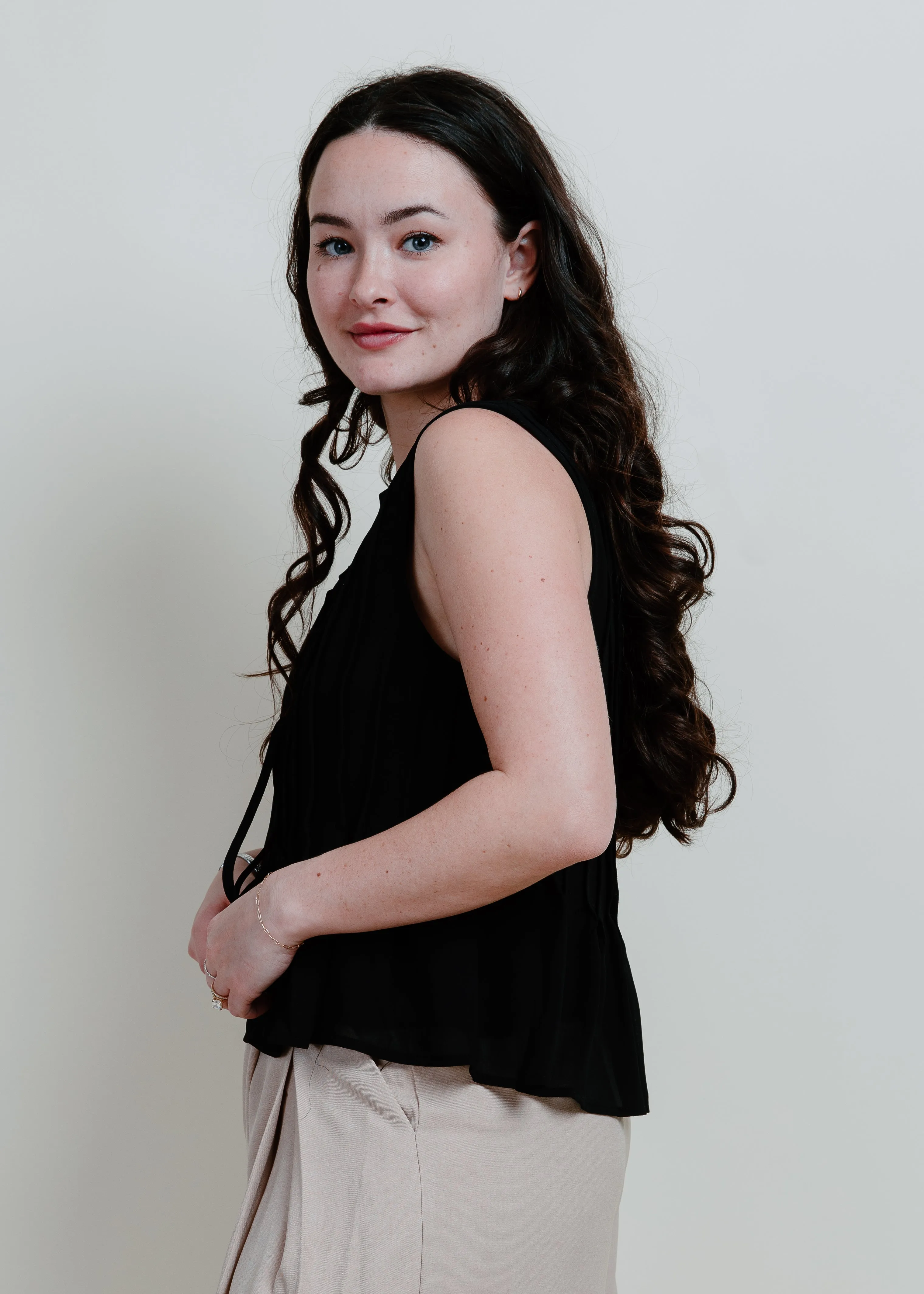 First Class Tie Top - Black