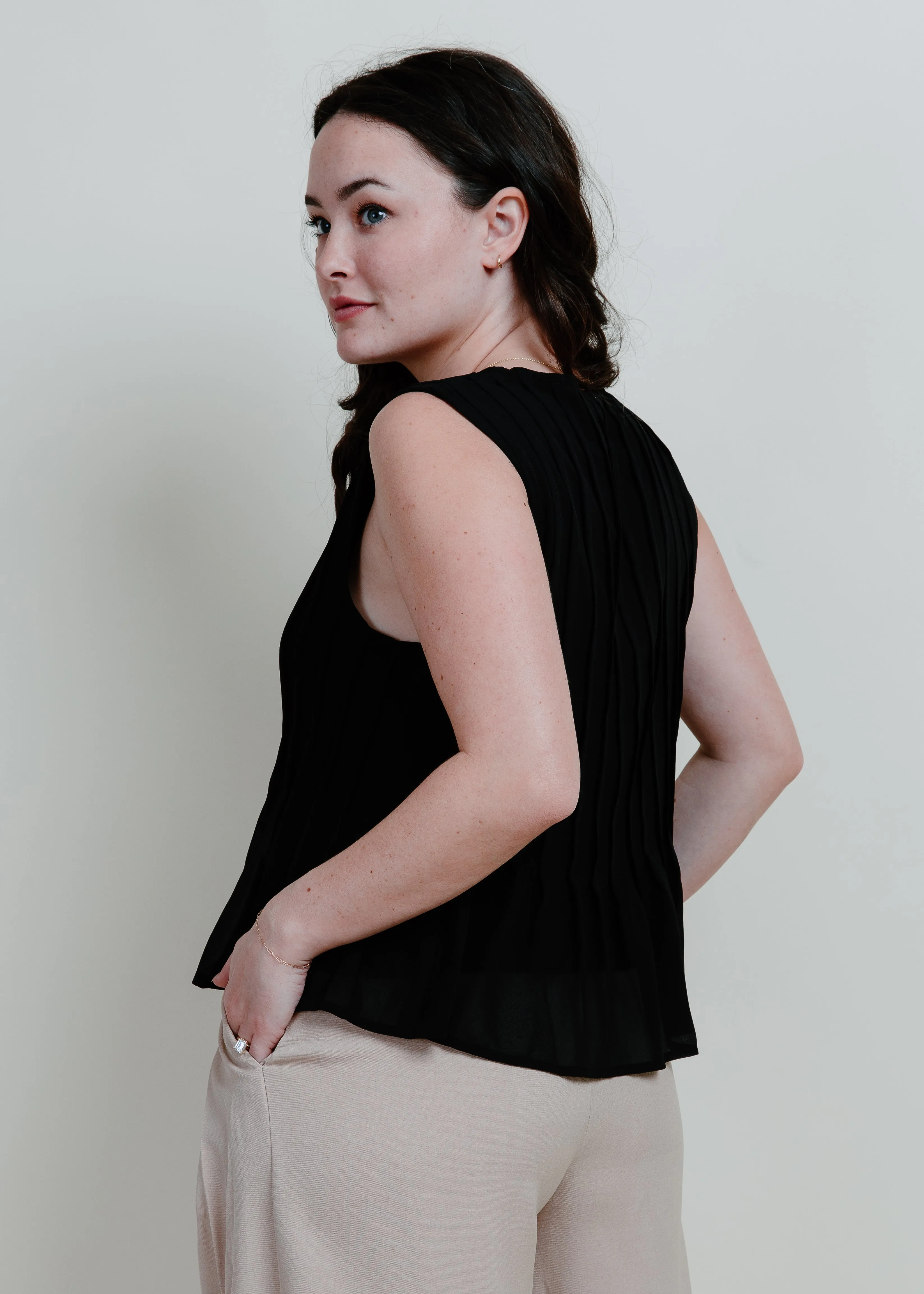 First Class Tie Top - Black