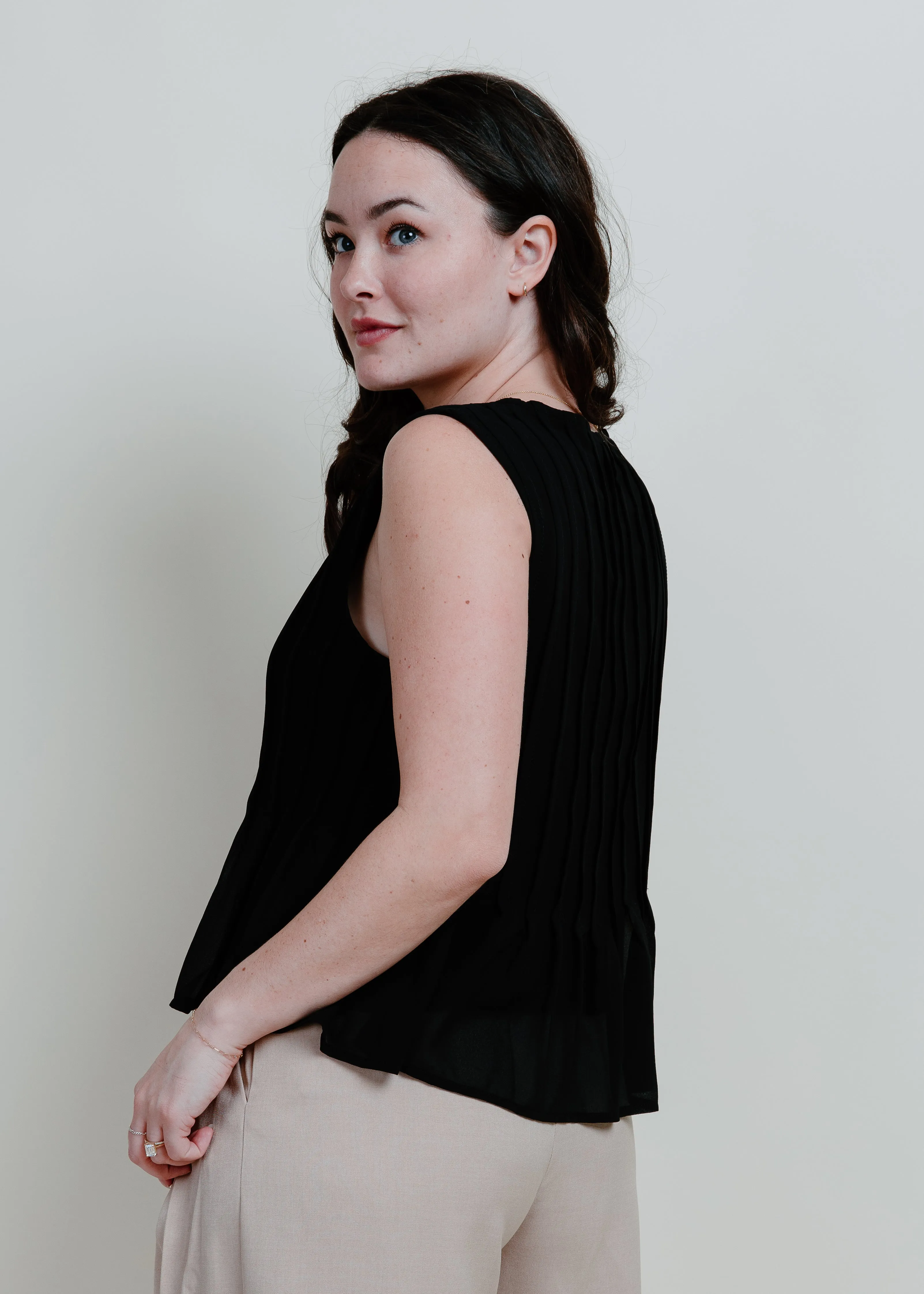 First Class Tie Top - Black