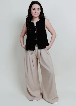 First Class Tie Top - Black