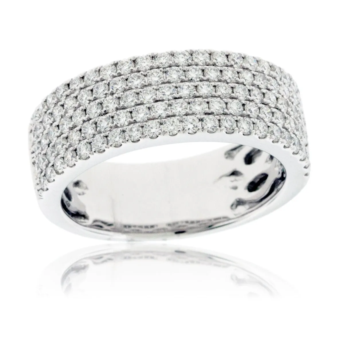 Five Row Pavé Diamond Band