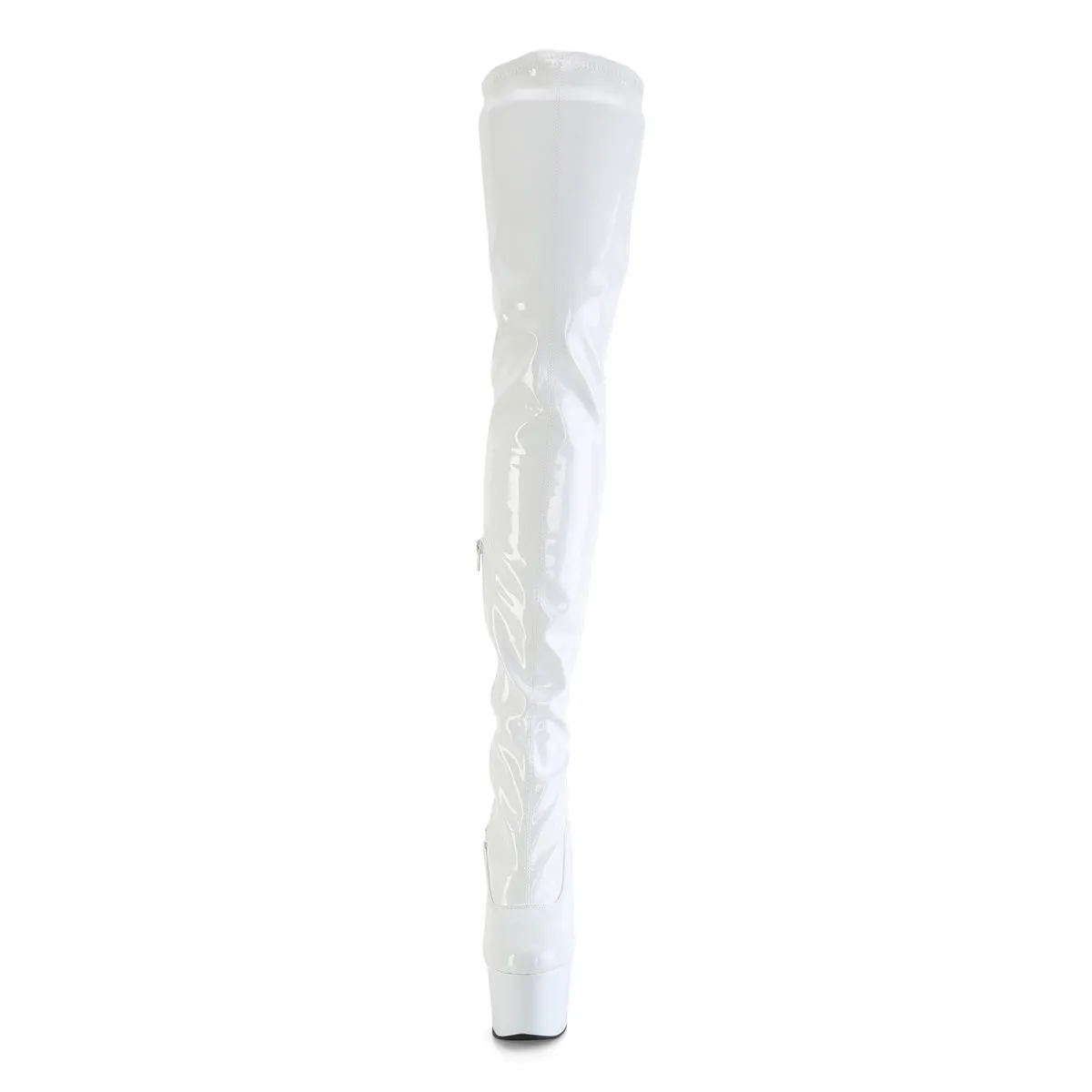 FLAMINGO-3000  White Stretch Patent/White