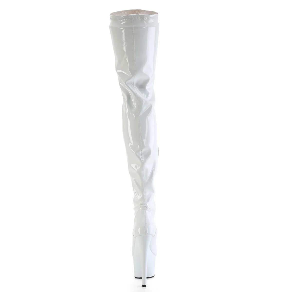 FLAMINGO-3000  White Stretch Patent/White