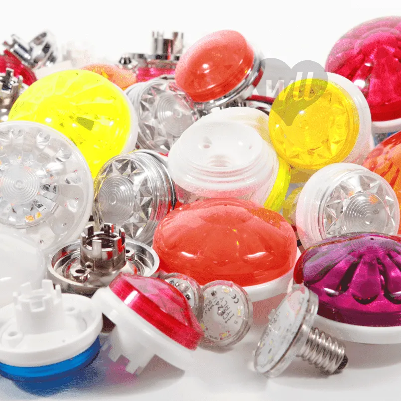 Flat E14 Cabochon and Cap Only - 15 Colours