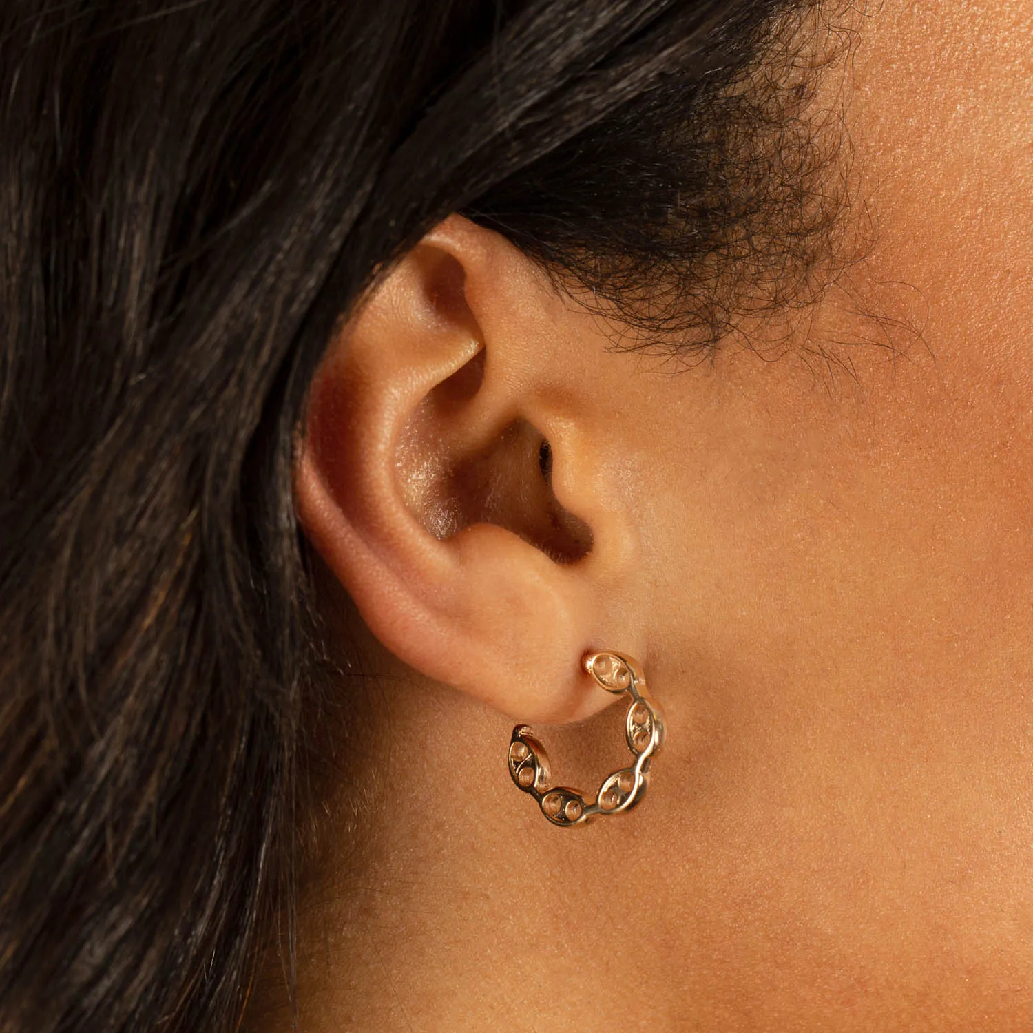 Flat Mariner Hoop Earring