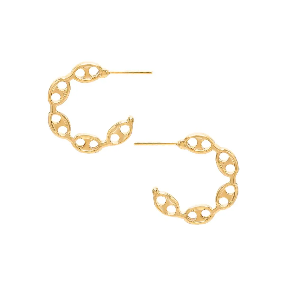 Flat Mariner Hoop Earring