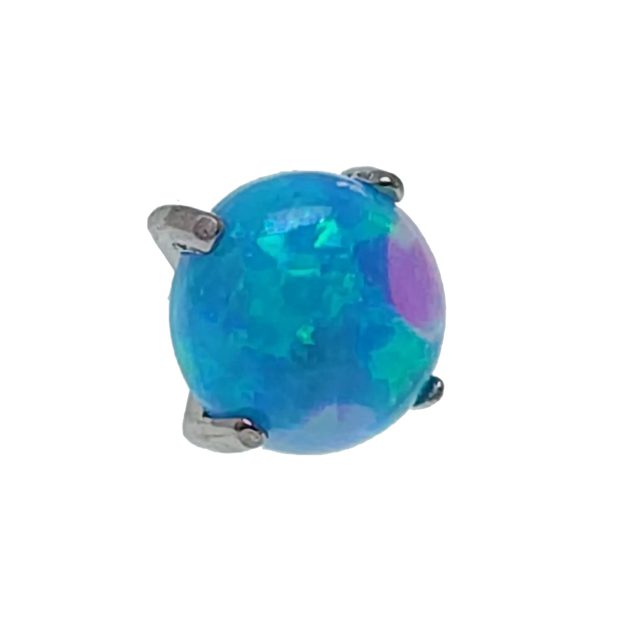Flat Prong Opal 3mm Top Attachments 16g