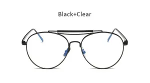Flat Top Pilot Sunglasses