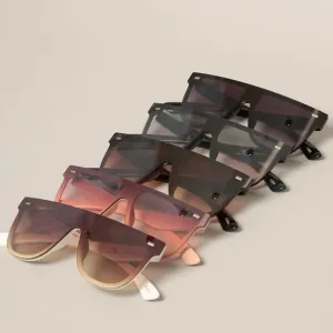 Flat Top Shield Sunglasses