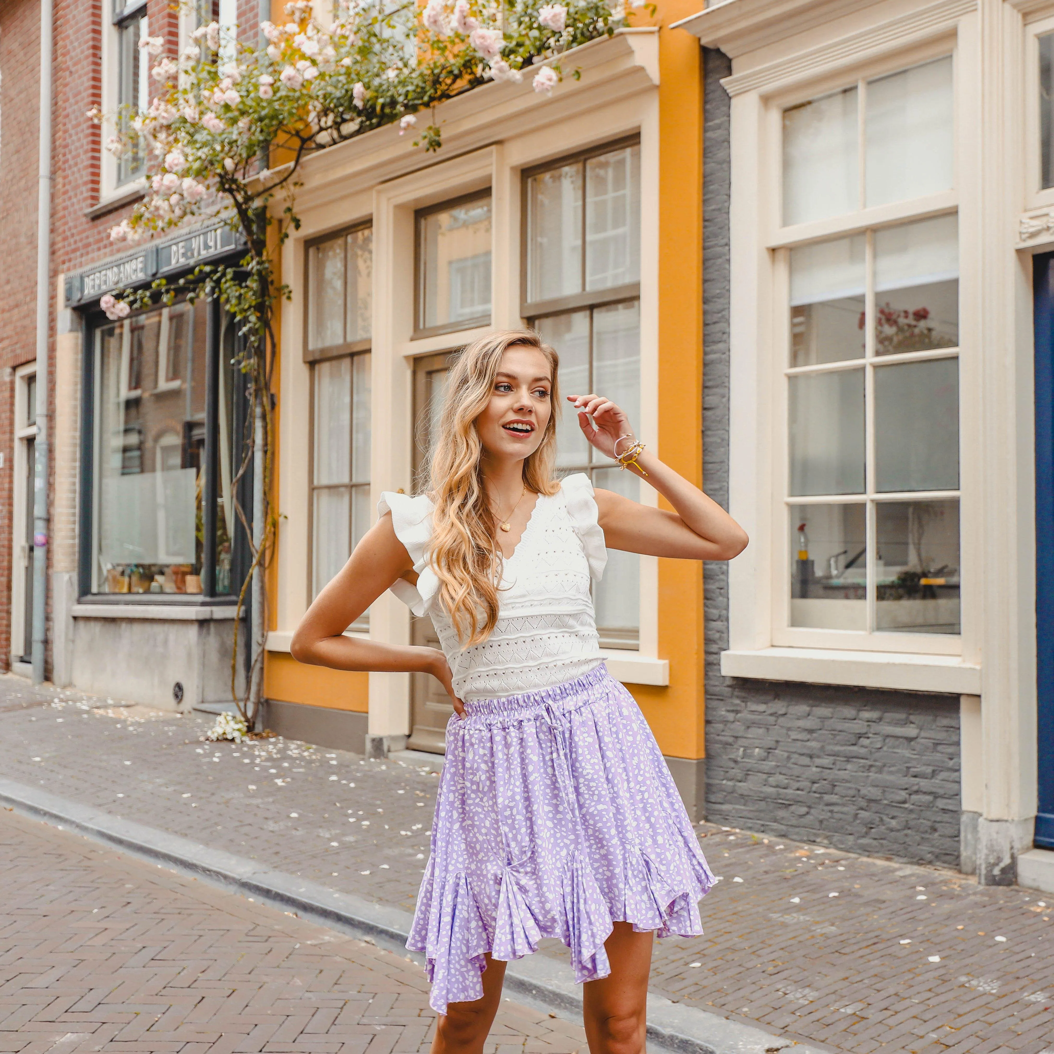 Fleurie skirt lila