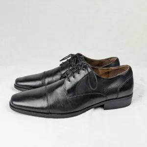Florsheim Black Jackson Cap Toe Oxford Shoes Size 9 Men