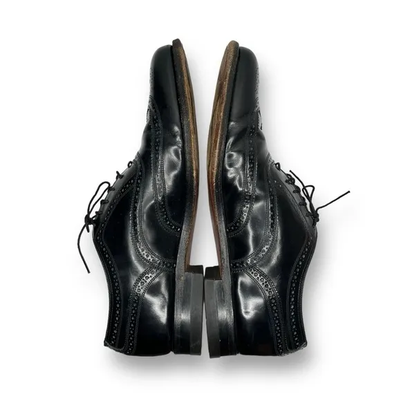 Florsheim Men’s Lexington Black Leather Wingtip Lace-Up Oxford Dress Shoe 9.5E