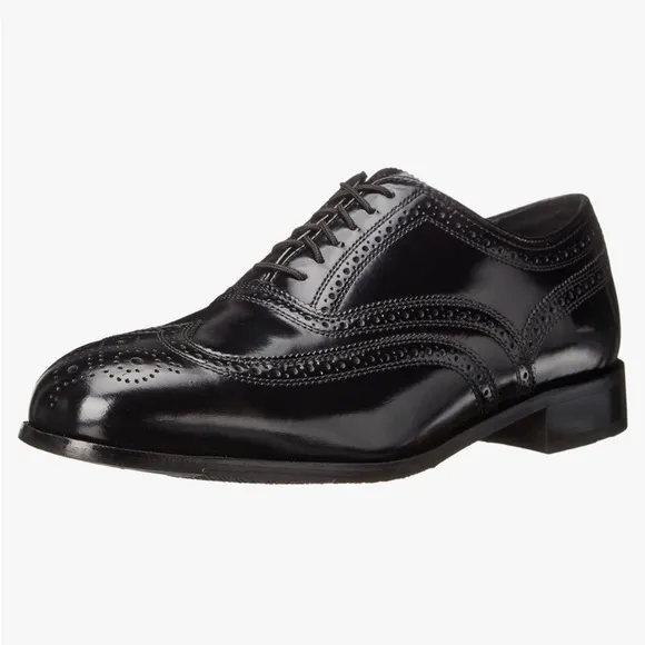 Florsheim Men’s Lexington Black Leather Wingtip Lace-Up Oxford Dress Shoe 9.5E