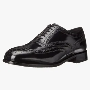 Florsheim Men’s Lexington Black Leather Wingtip Lace-Up Oxford Dress Shoe 9.5E