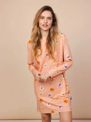 Flower Power Jurkje lange mouwen Dames