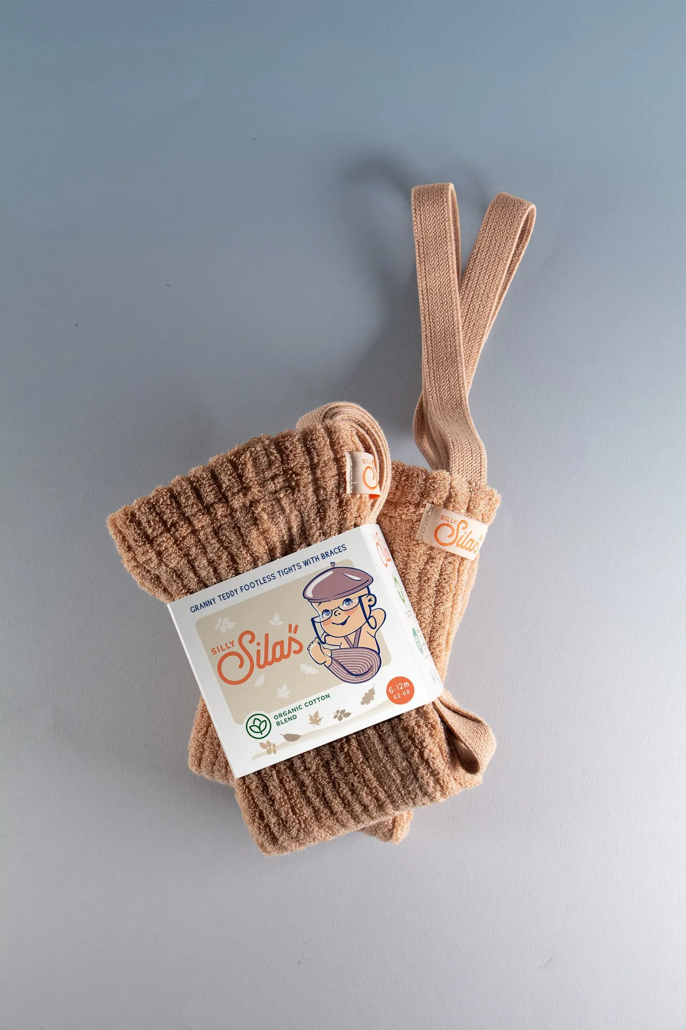 FOOTLESS GRANNY TEDDY SILLY SILAS TIGHTS LIGHT BROWN
