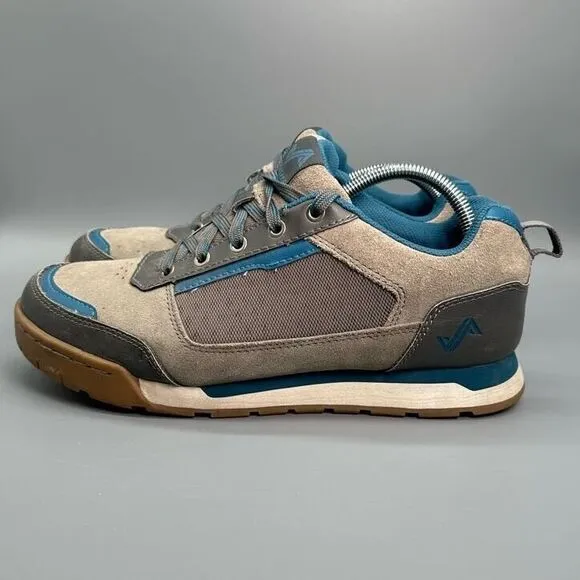 Forsake Mack Men's 10 Gray Blue Athletic Shoes Lace Up Low Top Running Sneakers
