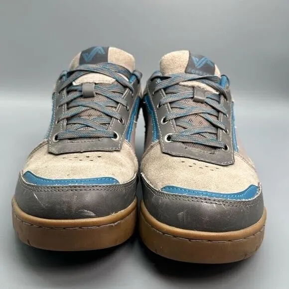 Forsake Mack Men's 10 Gray Blue Athletic Shoes Lace Up Low Top Running Sneakers