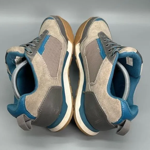 Forsake Mack Men's 10 Gray Blue Athletic Shoes Lace Up Low Top Running Sneakers