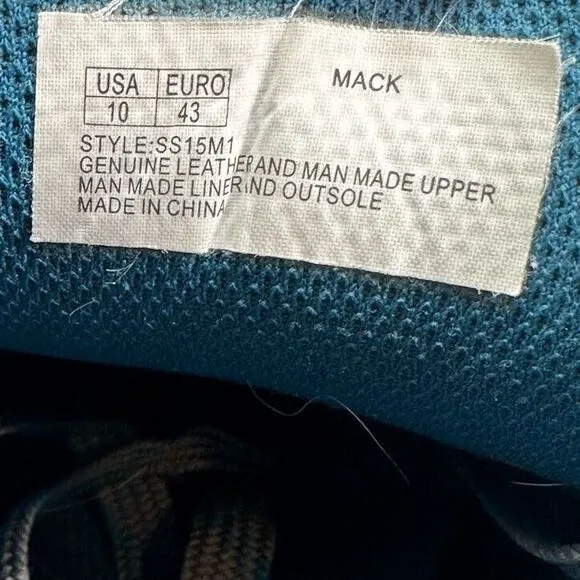 Forsake Mack Men's 10 Gray Blue Athletic Shoes Lace Up Low Top Running Sneakers