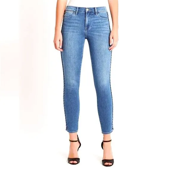 FRAME Denim Le High Skinny Braided Seam Jeans